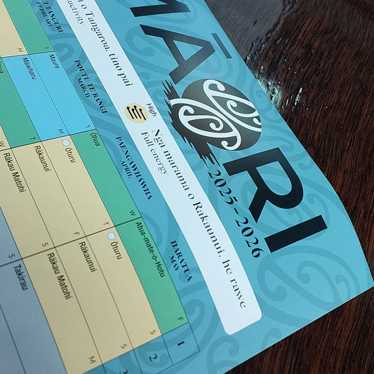 Maramataka Wall planner 2025-2026