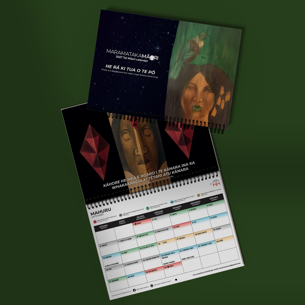 PRE-ORDER: Maramataka A4 Calendar 2027
